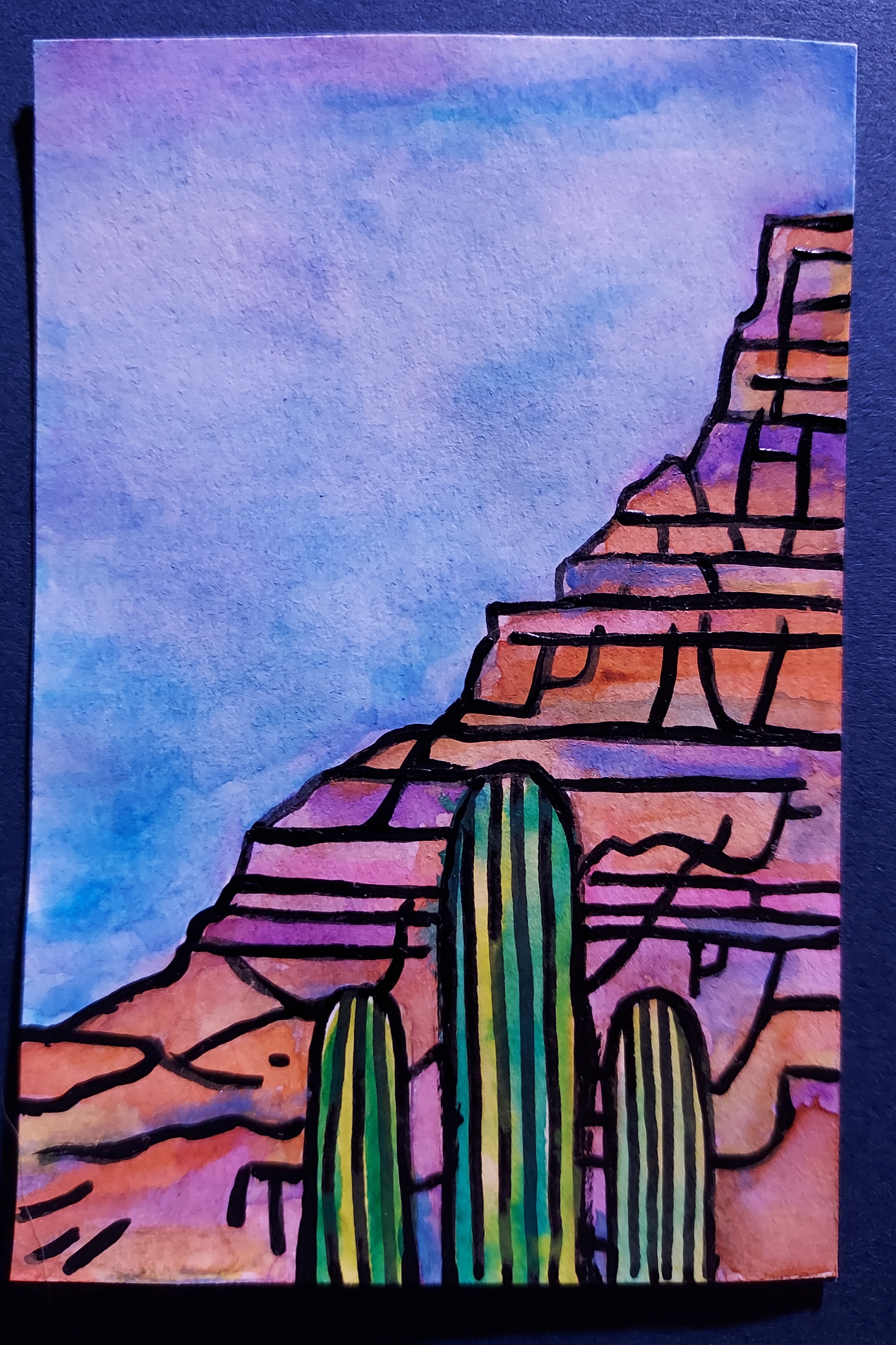 The Grandest of Canyons 2 aceo art card
