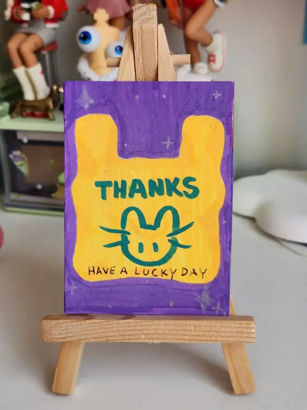 Thanks for Shopping aceo art card