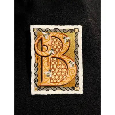Neomedieval Letter B aceo art card thumbnail 1
