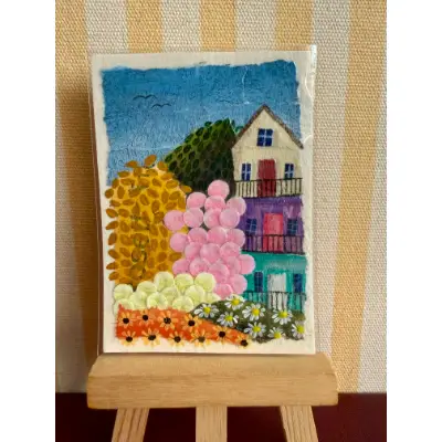 Morning in the Neighborhood aceo art card thumbnail 1