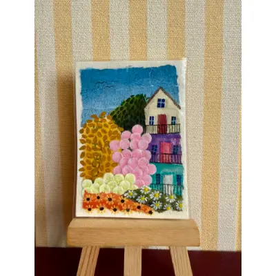 Morning in the Neighborhood aceo art card thumbnail 2