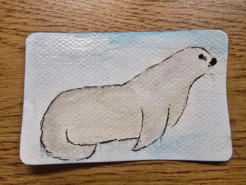 Polarlion aceo art card