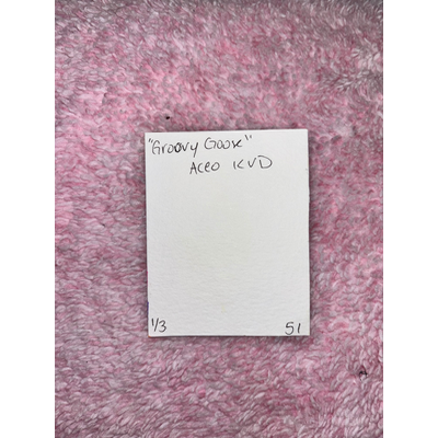 Groovy Goose aceo art card thumbnail 2