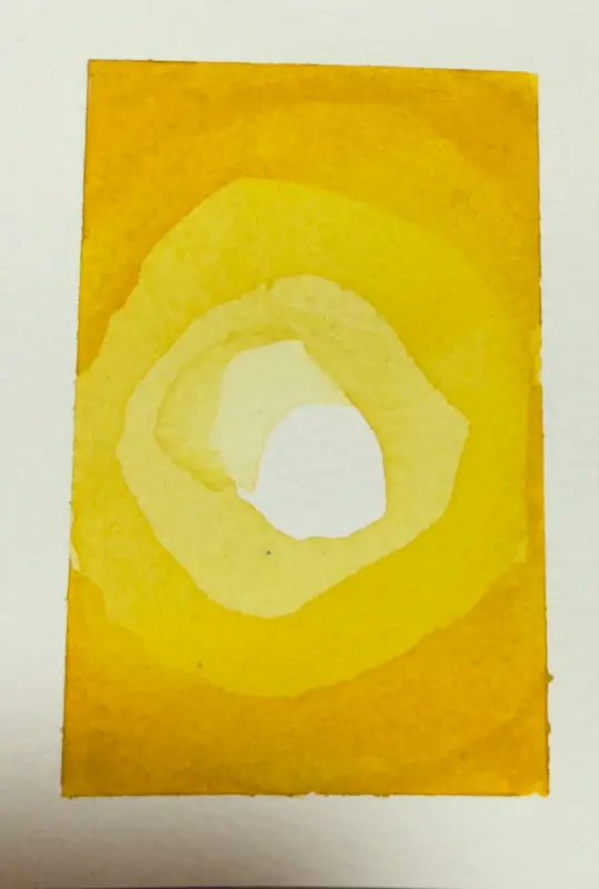 Golden Threshold aceo art card