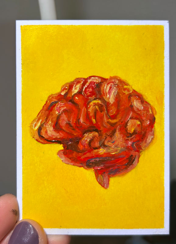 brain (The Sister Collection 2/3) aceo art card