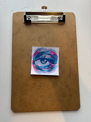 “Blessing” Eye Drawing aceo art card thumbnail 2