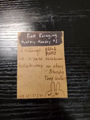 Fruit Foraging aceo art card thumbnail 2