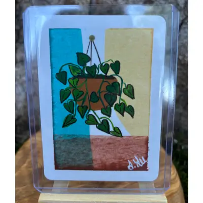 House Plant VI: Series I aceo art card thumbnail 2