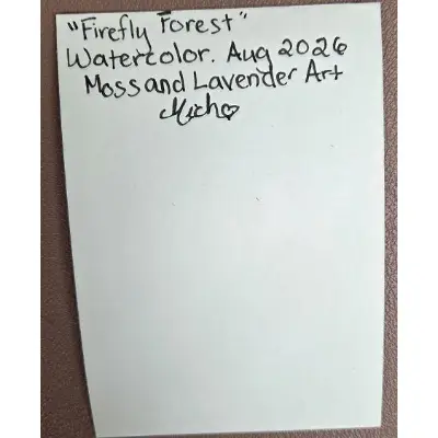 Firefly Forest aceo art card thumbnail 2