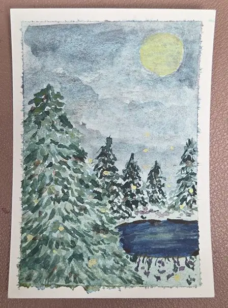 Firefly Forest aceo art card