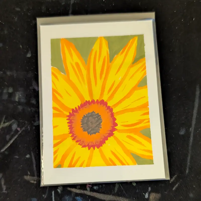 Sunflower #3 aceo art card