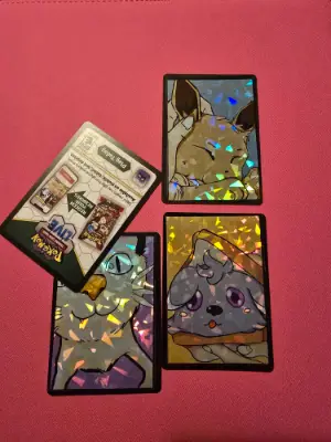 Poke Kitty Collection. (4 digital printed ACEOs aceo art card thumbnail 2