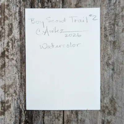 Boy Scout Trail #2 aceo art card thumbnail 3