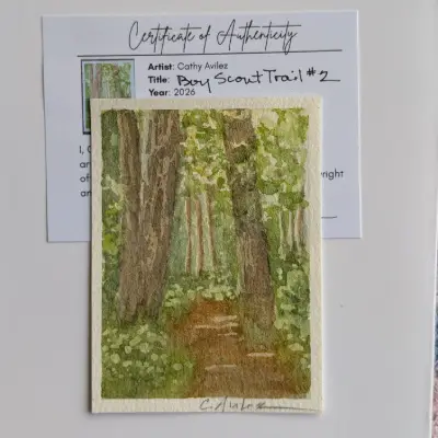 Boy Scout Trail #2 aceo art card thumbnail 4