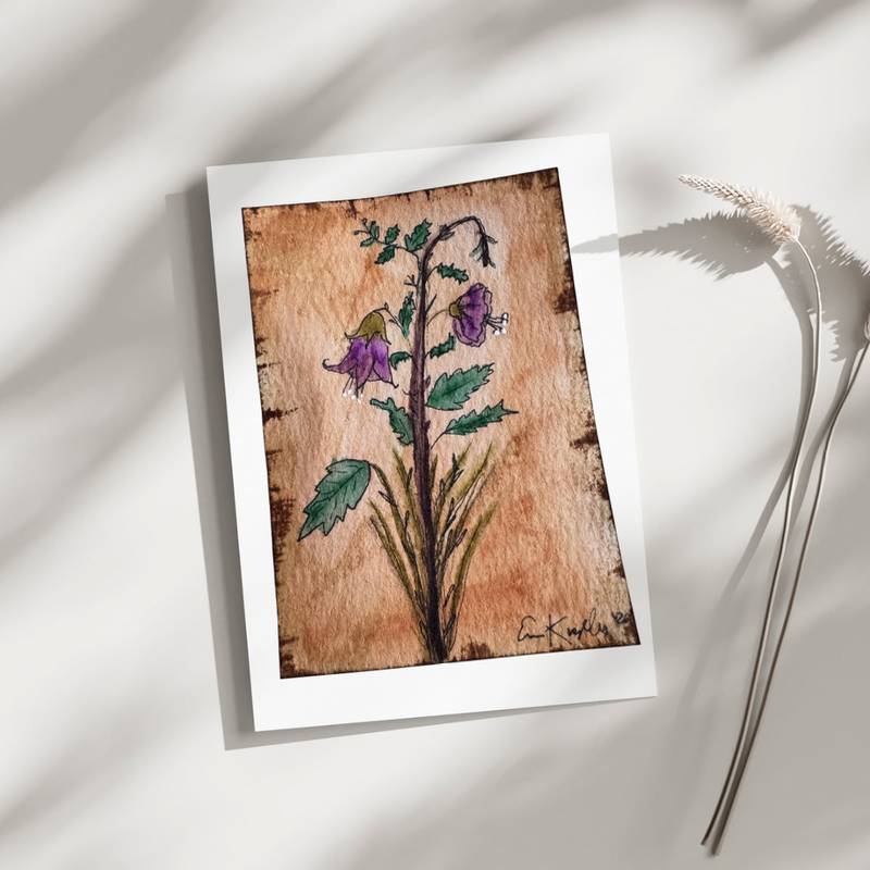 Bramble Bell aceo art card