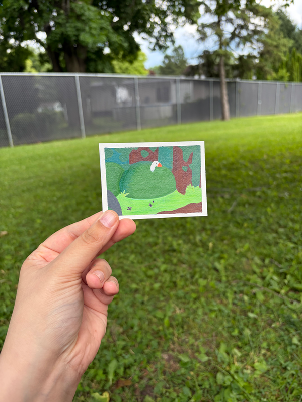 First Honk 1/2 aceo art card