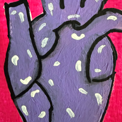 Original Anatomical Heart ACEO | Heartstrings #1/9 aceo art card thumbnail 3