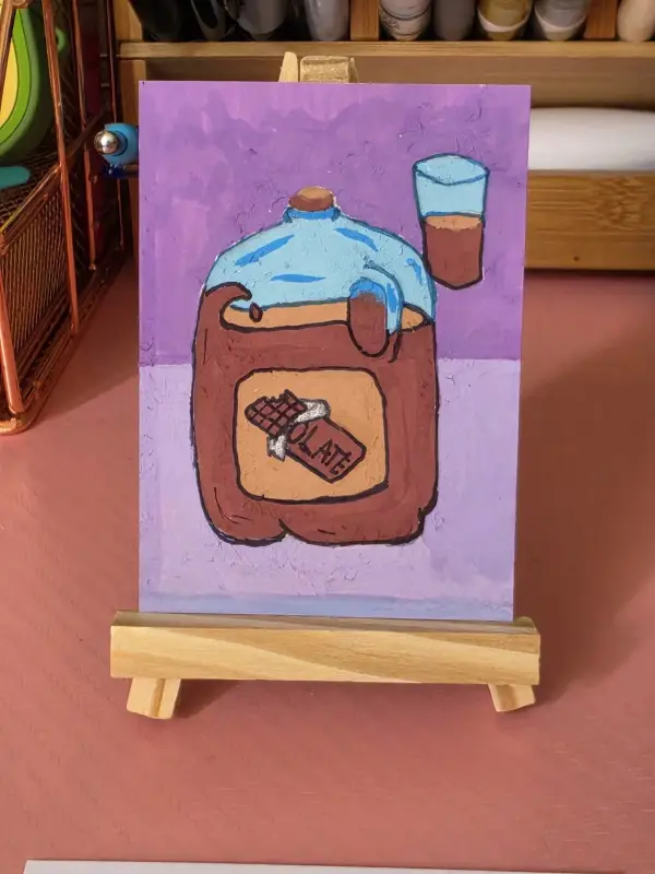 Chocolate Milk aceo art card