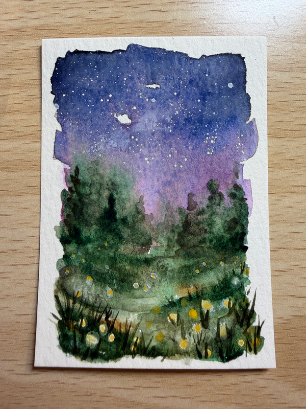 Firefly hour aceo art card