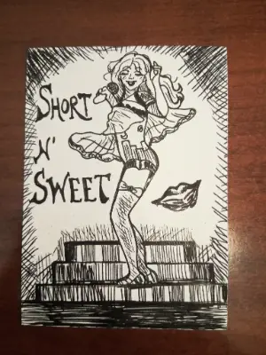 Short n' Sweet - Sabrina Carpenter aceo art card thumbnail 1