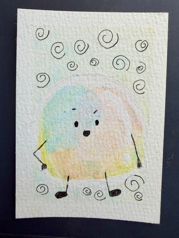 Cloudbean aceo art card