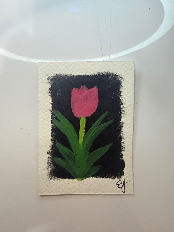 Timeless Tulip aceo art card