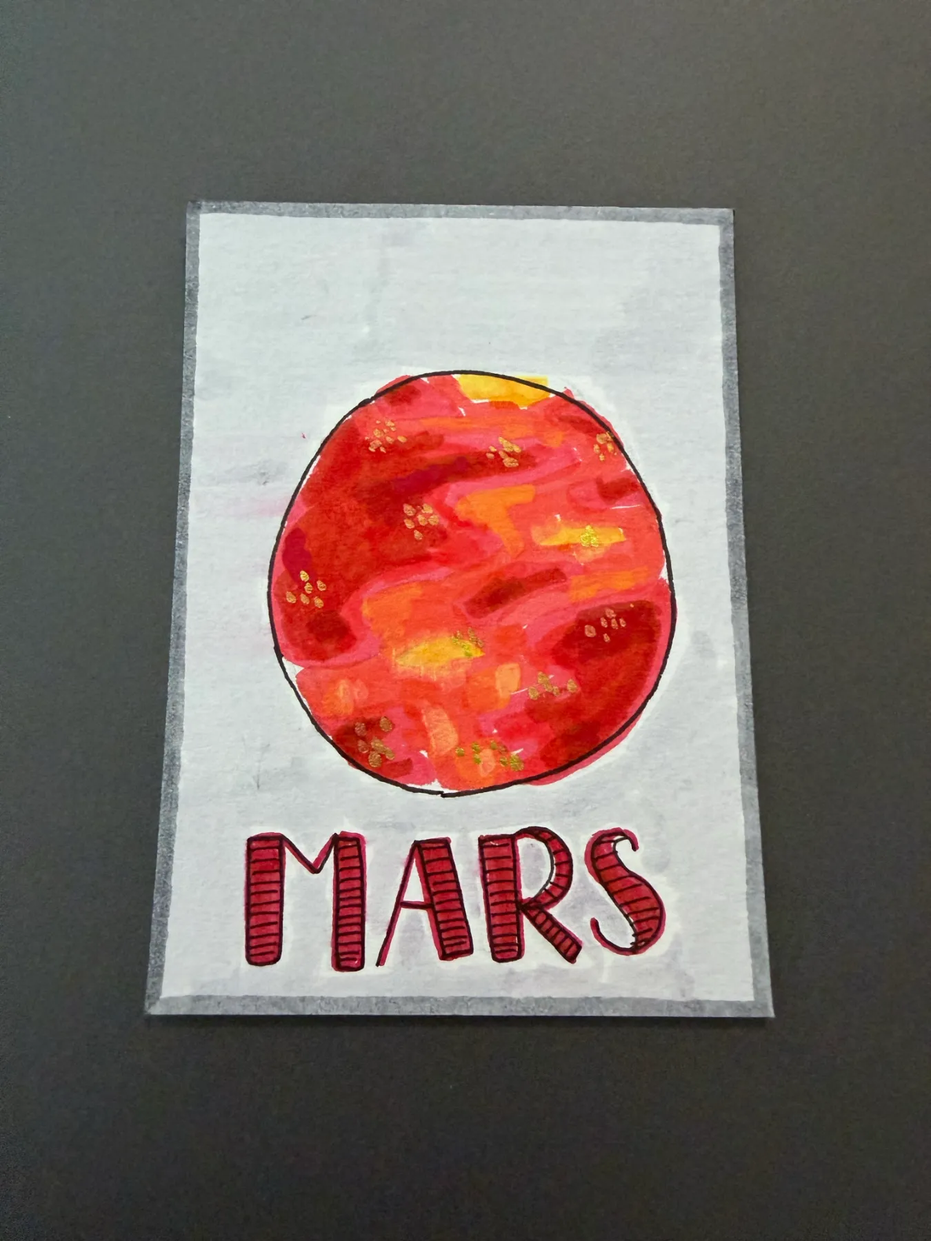 The Red Planet aceo art card