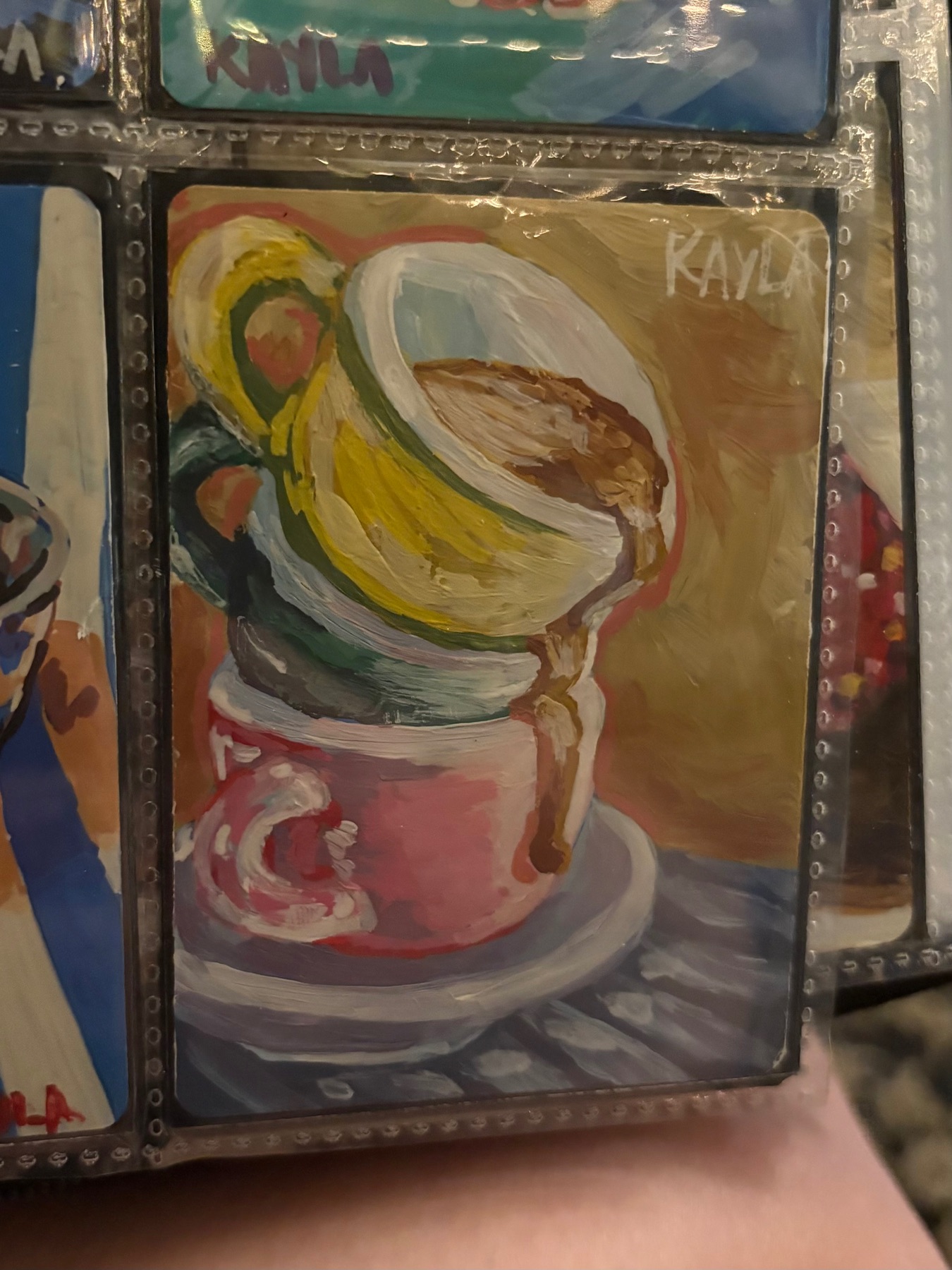 Spilling Coffee aceo art card