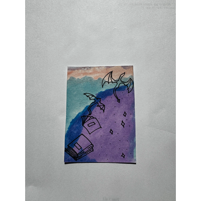 Is This Just Fantasy? aceo art card thumbnail 2