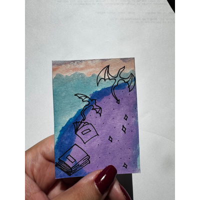 Is This Just Fantasy? aceo art card thumbnail 1