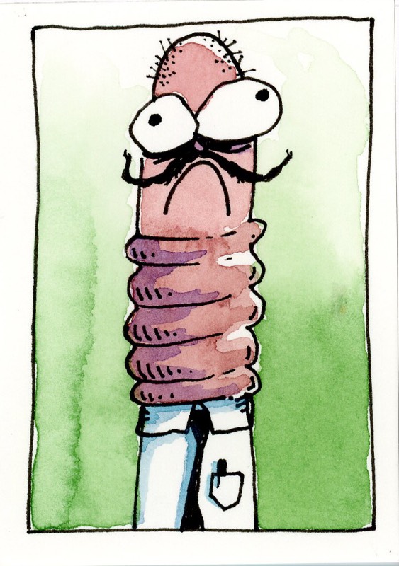 "Vinnie" aceo art card