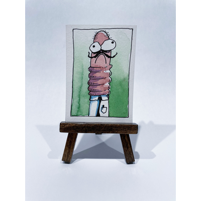 "Vinnie" aceo art card thumbnail 3