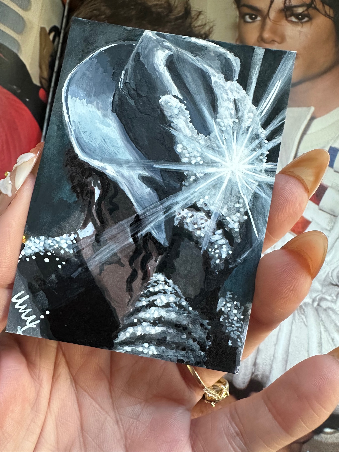 “The Glove” aceo art card