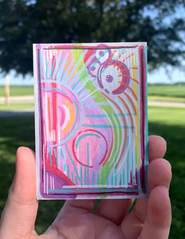What Do You See? aceo art card