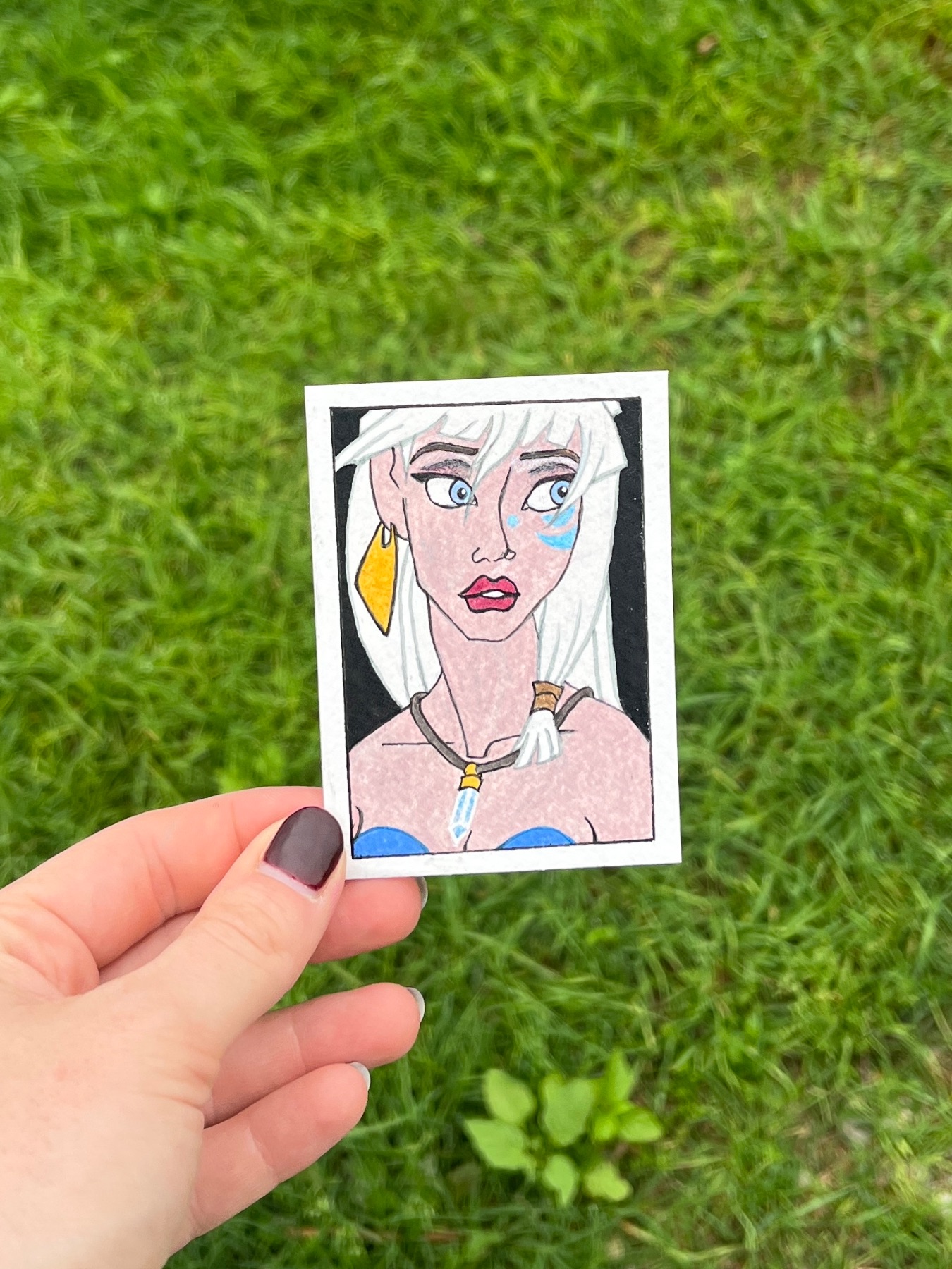 Princess Kida aceo art card