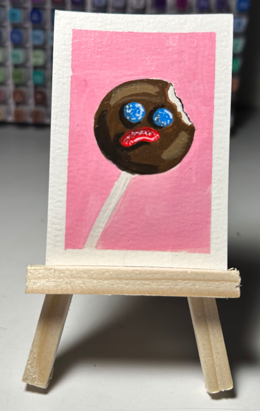 Paleta Payaso #3 aceo art card