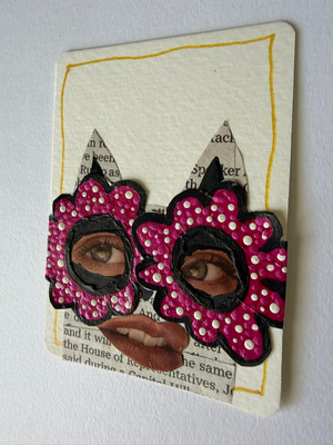 Petal Peeper aceo art card thumbnail 2