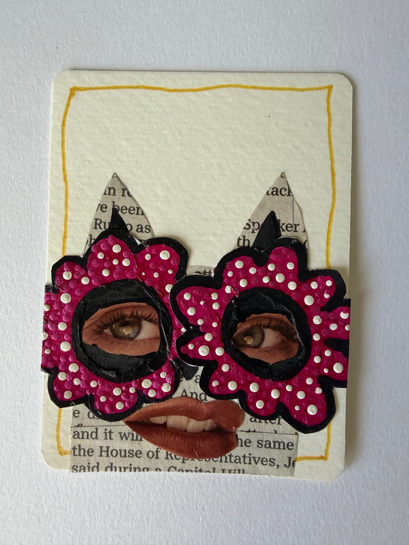 Petal Peeper aceo art card