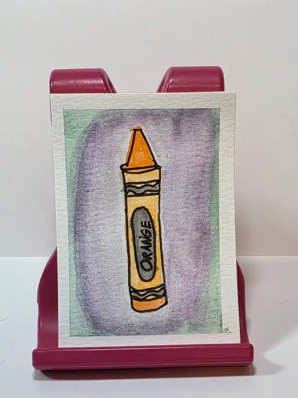 Crayons 1/6 - 3/6 aceo art card