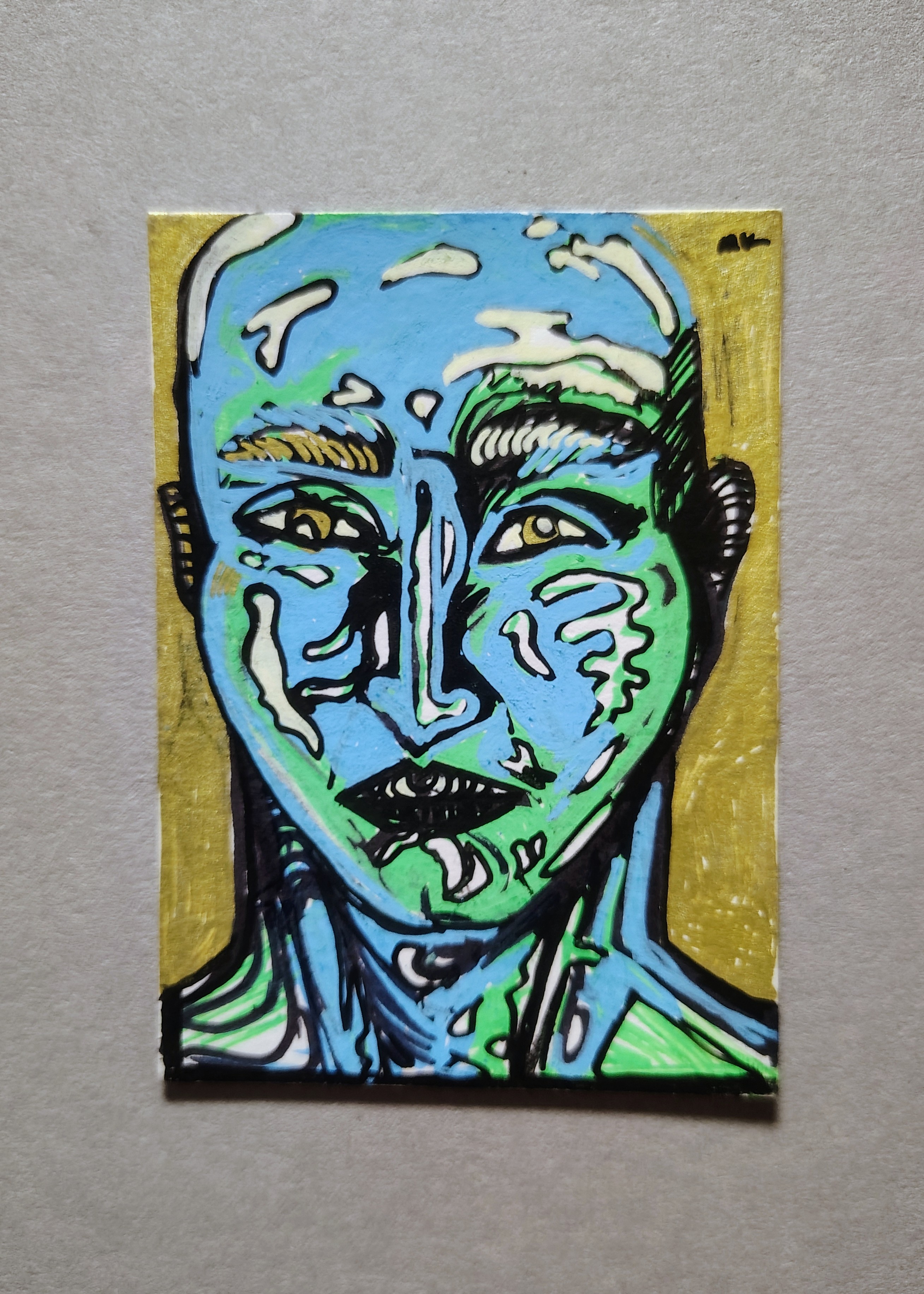 Greasy aceo art card