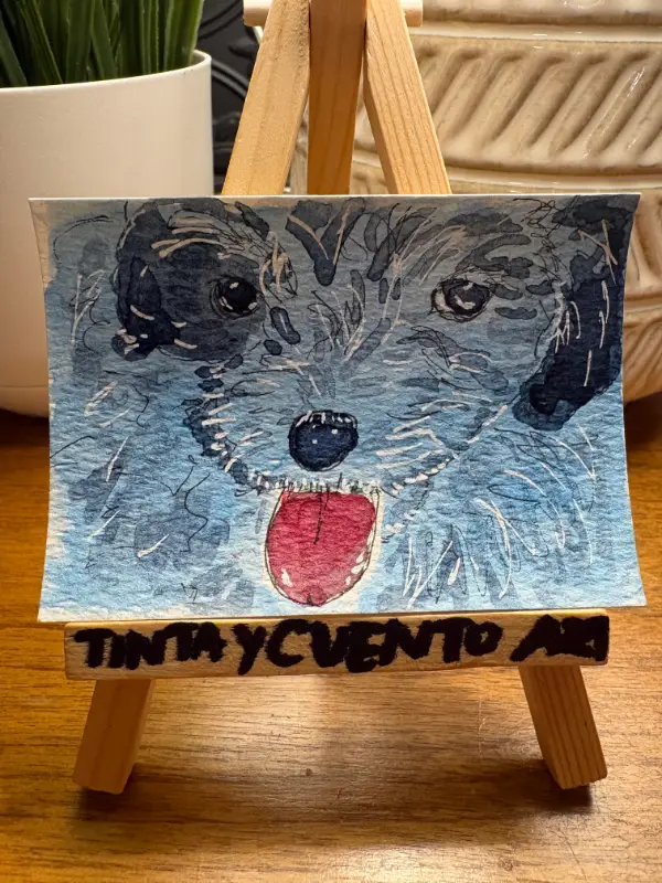 Molly Pup aceo art card