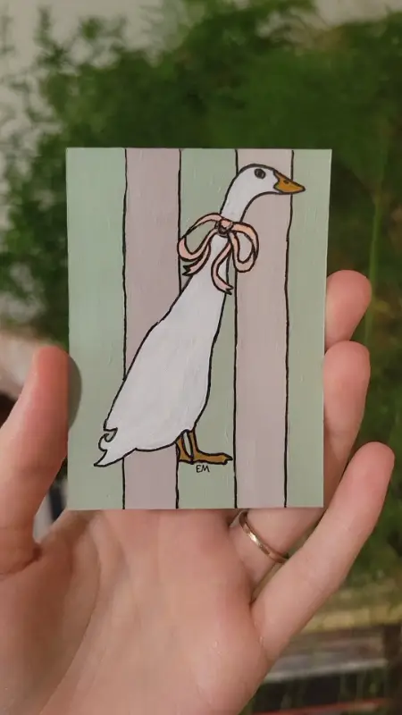 Lucky Goose aceo art card