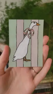 Lucky Goose aceo art card thumbnail 1