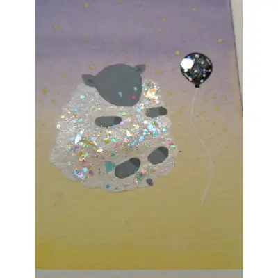 Floating Haze aceo art card thumbnail 2
