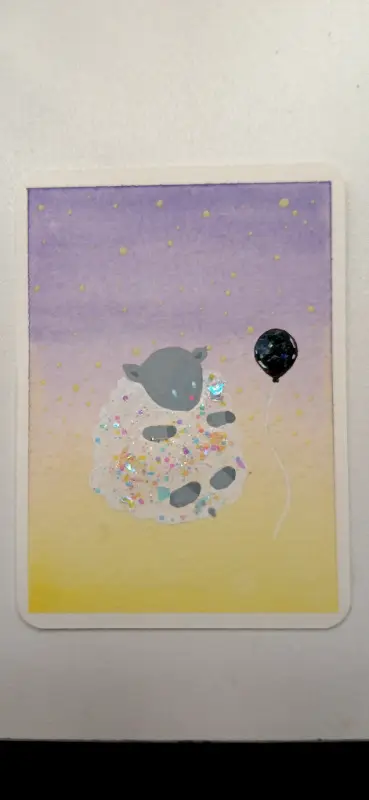 Floating Haze aceo art card