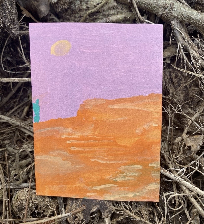 Desert aceo art card