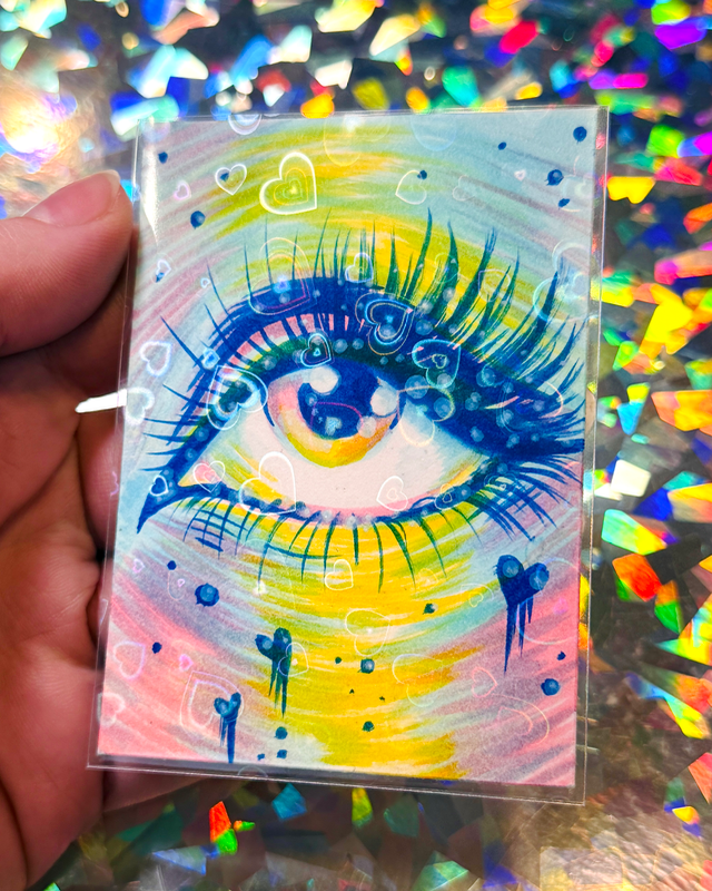 Opalescent Eye No. 3 aceo art card