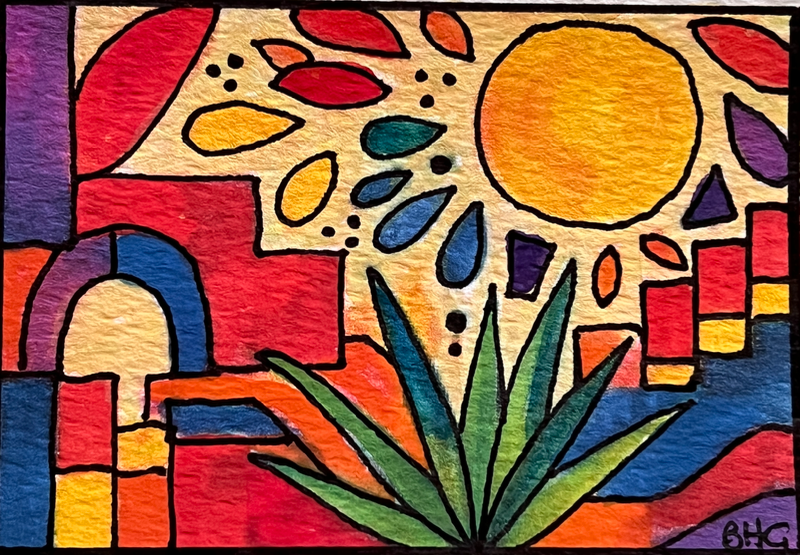 Aloe Ole aceo art card