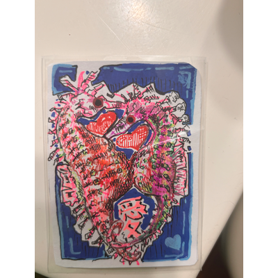 Seahorse Lovers aceo art card thumbnail 2