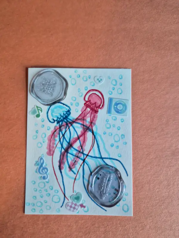 Music Jellys aceo art card